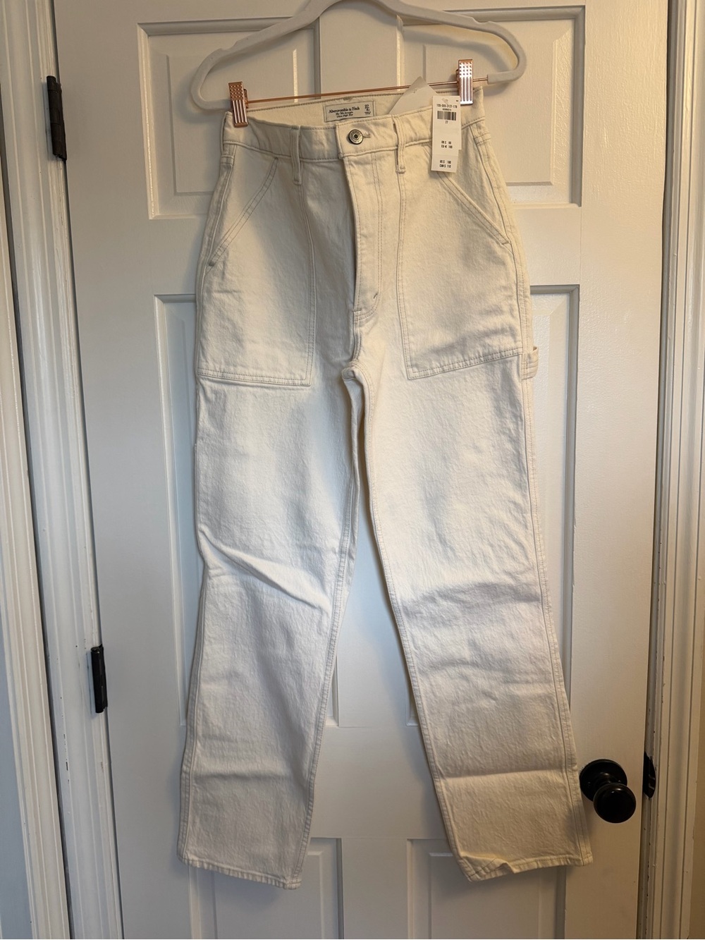 High-Rise 90’s straight Jeans - White